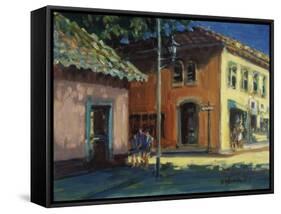 Puerto Vallarta Street Scene-Patti Mollica-Framed Stretched Canvas