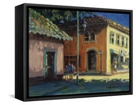 Puerto Vallarta Street Scene-Patti Mollica-Framed Stretched Canvas