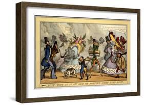 Puff, Puff, it Is an Age of Puffing, Puff, Puff, Puff, Pub. Thos. Mclean, London, 1827-William Heath-Framed Giclee Print