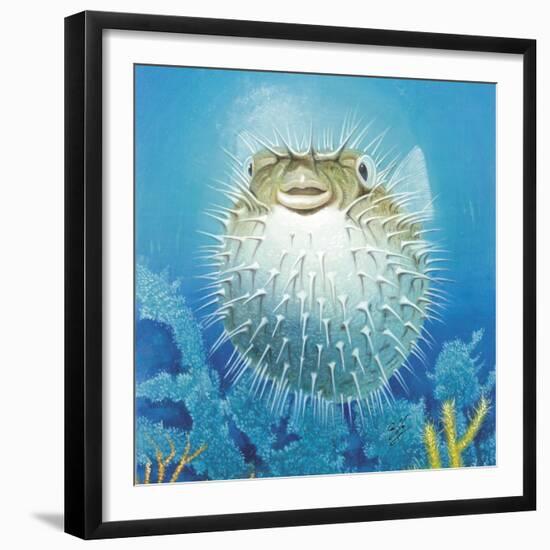 Puffer Fish-Durwood Coffey-Framed Giclee Print