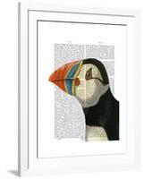 Puffin Portrait-Fab Funky-Framed Art Print