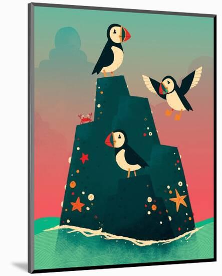 Puffin Rock-Michael Buxton-Mounted Art Print