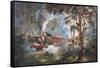 Puffing Billy 1-John Bradley-Framed Stretched Canvas