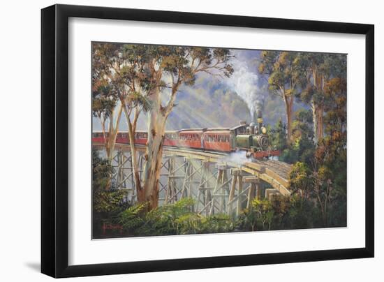 Puffing Billy 2-John Bradley-Framed Giclee Print