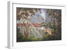 Puffing Billy 2-John Bradley-Framed Giclee Print