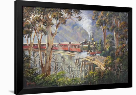 Puffing Billy 2-John Bradley-Framed Premium Giclee Print