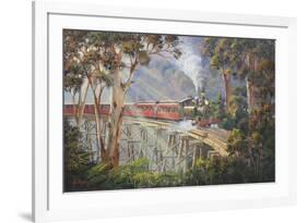 Puffing Billy 2-John Bradley-Framed Giclee Print