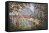 Puffing Billy 2-John Bradley-Framed Stretched Canvas