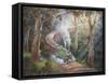 Puffing Billy in Sherbrook Forest-John Bradley-Framed Stretched Canvas