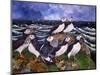 Puffins, 2000-Lisa Graa Jensen-Mounted Giclee Print