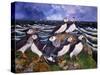 Puffins, 2000-Lisa Graa Jensen-Stretched Canvas