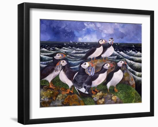 Puffins, 2000-Lisa Graa Jensen-Framed Giclee Print