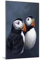 Puffins-Jeremy Paul-Mounted Giclee Print