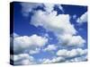 Puffy White Clouds in a Blue Sky in England, United Kingdom, Europe-Lee Frost-Stretched Canvas
