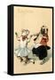 Pug and Cat Dancing the Cake Walk-null-Framed Stretched Canvas
