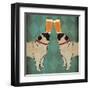 Pug and Pug Brewing Square no Words-Ryan Fowler-Framed Art Print