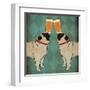 Pug and Pug Brewing Square no Words-Ryan Fowler-Framed Art Print