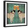 Pug and Pug Brewing Square no Words-Ryan Fowler-Framed Art Print