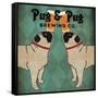 Pug and Pug Brewing Square-Ryan Fowler-Framed Stretched Canvas