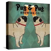Pug and Pug Brewing Square-Ryan Fowler-Stretched Canvas