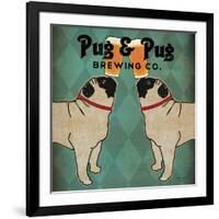 Pug and Pug Brewing Square-Ryan Fowler-Framed Art Print