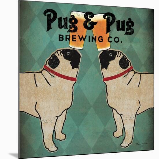 Pug and Pug Brewing Square-Ryan Fowler-Mounted Art Print