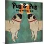 Pug and Pug Brewing Square-Ryan Fowler-Mounted Art Print