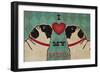 Pug and Pug - I Love My Pug-Ryan Fowler-Framed Art Print