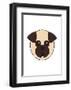 Pug - Animaru Cartoon Animal Print-Animaru-Framed Giclee Print