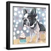 Pug Birthday-Anna Polanski-Framed Art Print