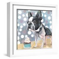 Pug Birthday-Anna Polanski-Framed Art Print