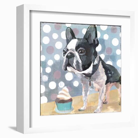 Pug Birthday-Anna Polanski-Framed Art Print