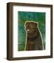 Pug (black)-John Golden-Framed Art Print