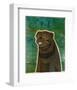 Pug (black)-John Golden-Framed Art Print