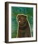 Pug (black)-John Golden-Framed Art Print