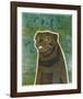 Pug (black)-John W^ Golden-Framed Art Print