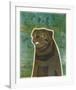 Pug (black)-John W^ Golden-Framed Art Print