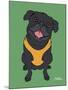 Pug Black-Tomoyo Pitcher-Mounted Giclee Print