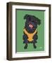 Pug Black-Tomoyo Pitcher-Framed Giclee Print