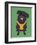 Pug Black-Tomoyo Pitcher-Framed Giclee Print