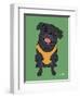 Pug Black-Tomoyo Pitcher-Framed Giclee Print