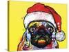 Pug Christmas Edition-Dean Russo-Stretched Canvas