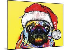 Pug Christmas Edition-Dean Russo-Mounted Giclee Print