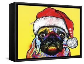 Pug Christmas Edition-Dean Russo-Framed Stretched Canvas