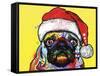 Pug Christmas Edition-Dean Russo-Framed Stretched Canvas