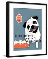 Pug Dog Life-Ginger Oliphant-Framed Art Print