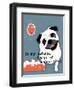 Pug Dog Life-Ginger Oliphant-Framed Art Print