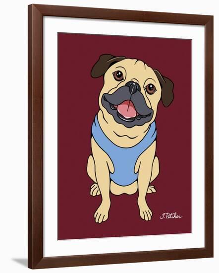 Pug Fawn-Tomoyo Pitcher-Framed Giclee Print
