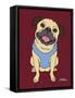 Pug Fawn-Tomoyo Pitcher-Framed Stretched Canvas