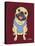 Pug Fawn-Tomoyo Pitcher-Stretched Canvas